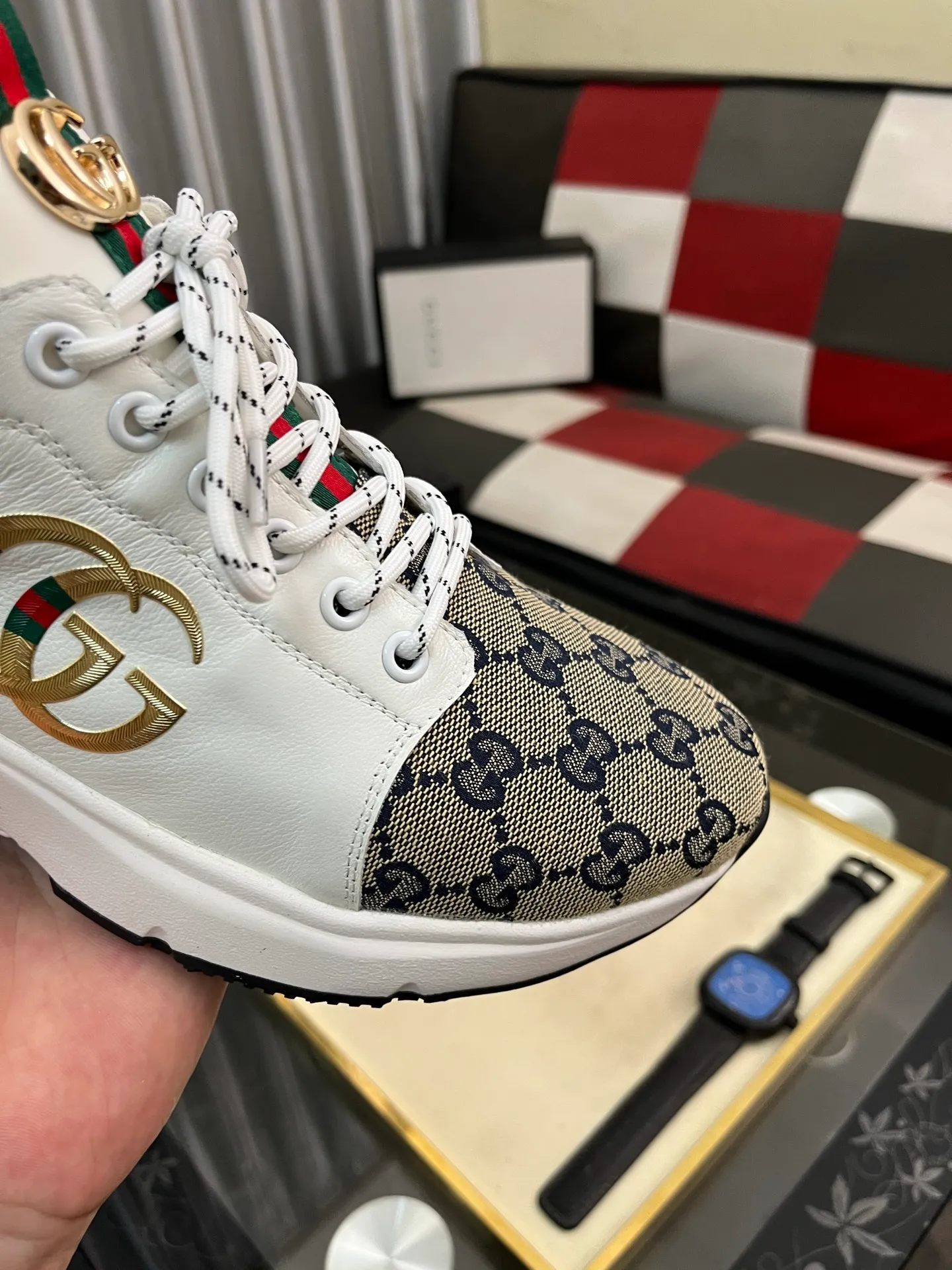 Men's Men's Shoes 💰458 ⌚️⌚️[GUCCI] Gucci men's casual shoes are absolutely popular 🔥The ultimate matching item for trendy men! The charm of super texture is irresistible, the main recommendation, the flower leather color is bright! The upper is made of high-quality brand printed fabric with cowhide, breathable leather lining and wear-resistant rubber sole, noble and elegant! Extremely comfortable🎁🎁You can be as handsome as you want💪 38-445⃣️colors available